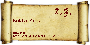Kukla Zita névjegykártya